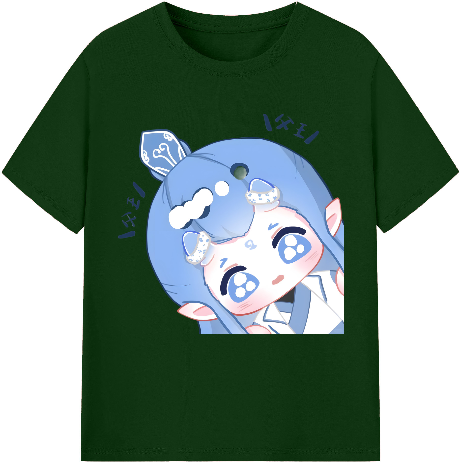 （画像用） Ne Zha 2 ナタ 魔童の大暴れ 綿100％半袖Tシャツ（フロントプリント）